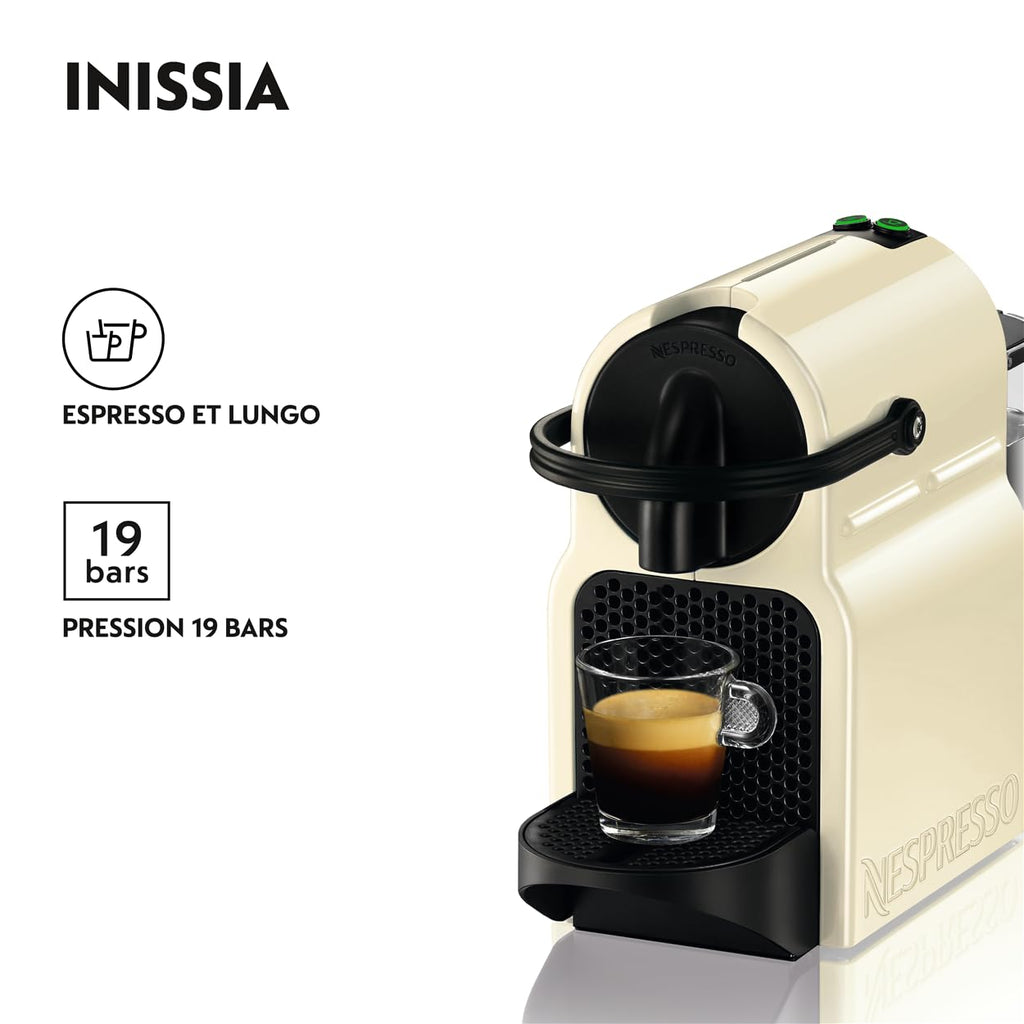 Machine à Café Elvian Crème Vanille, 19 Bars + Kit de Bienvenue, Design Compact, Arrêt Automatique, EN80.CW by Elvian
