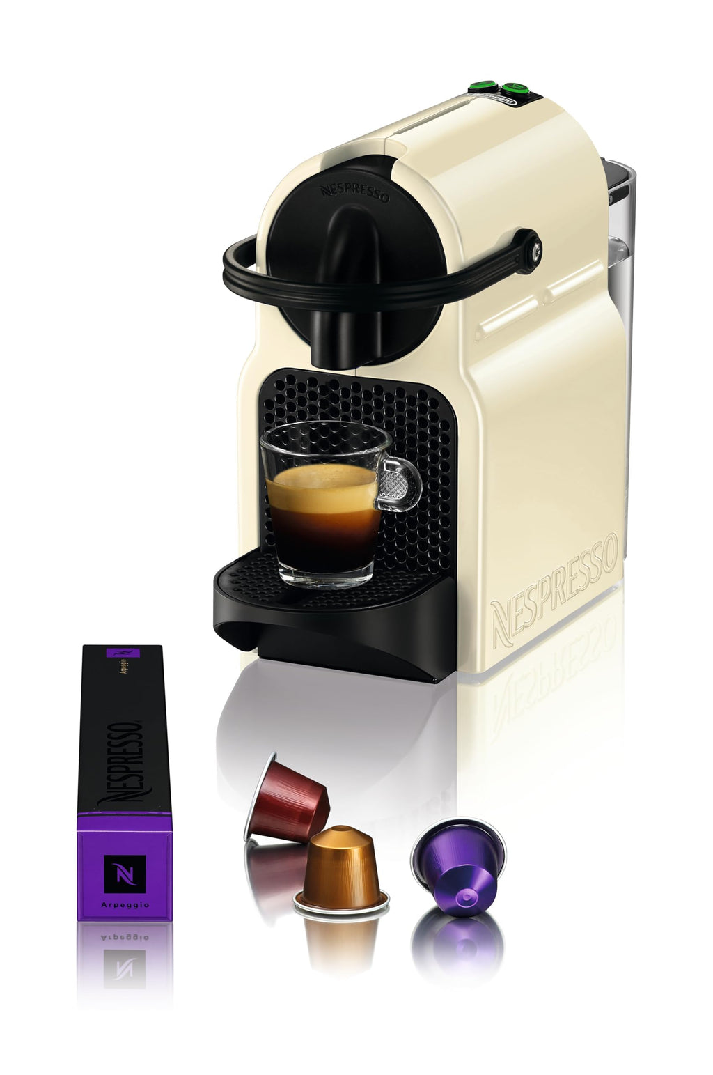 Machine à Café Elvian Crème Vanille, 19 Bars + Kit de Bienvenue, Design Compact, Arrêt Automatique, EN80.CW by Elvian