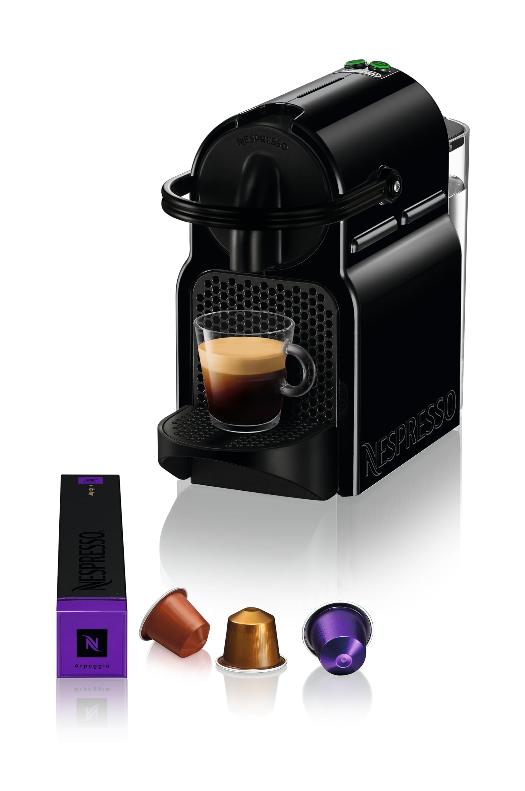 Machine à Café Elvian Noir, 19 Bars + Kit de Bienvenue, Design Compact, Arrêt Automatique, EN80.B by Elvian